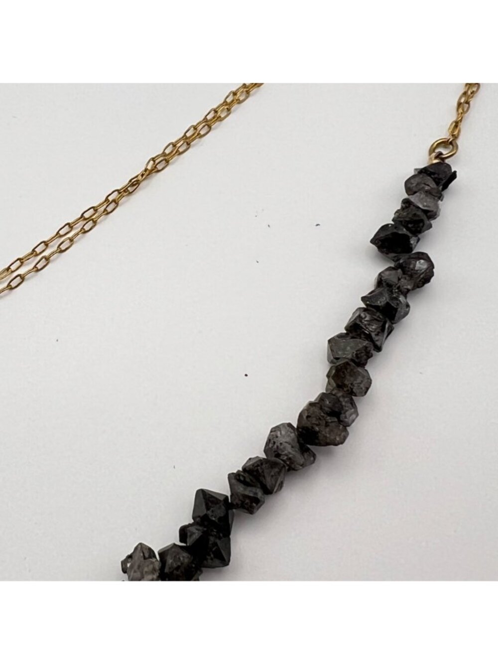 Cynthia Rybakoff Necklace Gold Tone Chain CR NYC Natural Quartz Statement - Picture 9 of 14